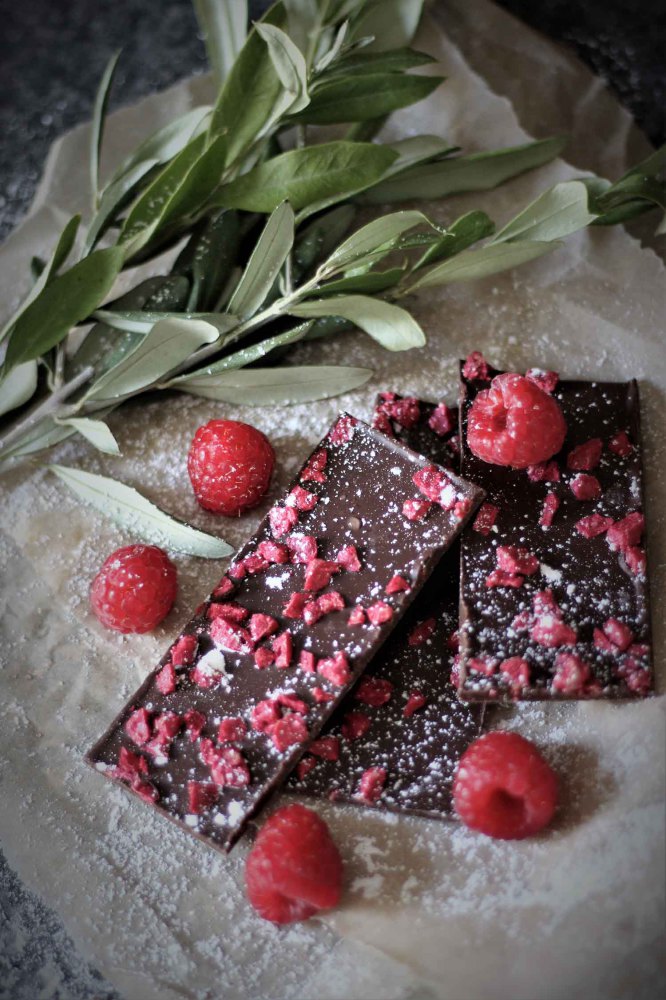 Chokladbräck Rosa Bandet (Hallon) från Majas Lyktor/Barncancerfonden
